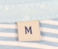 Brave Soul Men's Blue Polka Dot Medium T-Shirt
