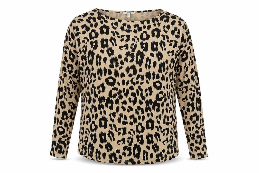 Next Women's Beige Animal Print Blouse Size 14
