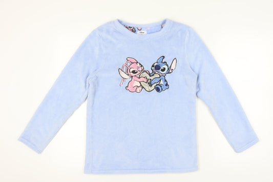 Disney Women’s Blue Stitch Pyjama Top, Size 10-12