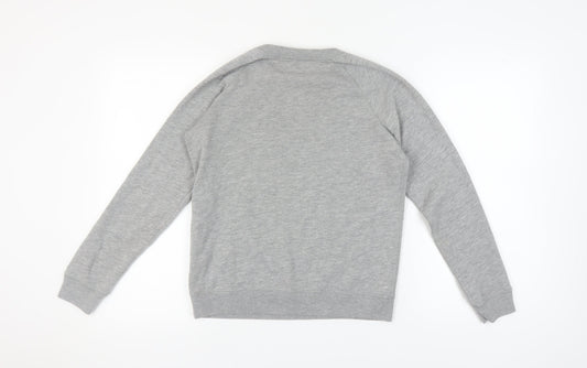 Jack Wills Women's Grey Pullover Sweatshirt - Size 10