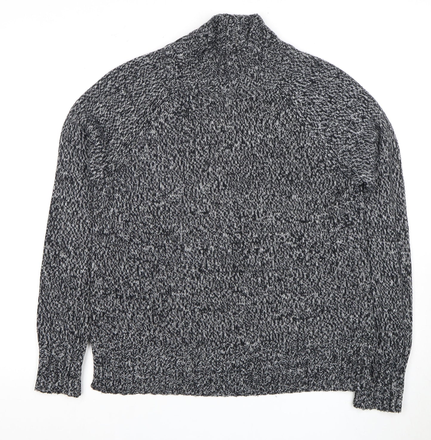 Next Women's Grey Mock Neck Pullover Jumper M
