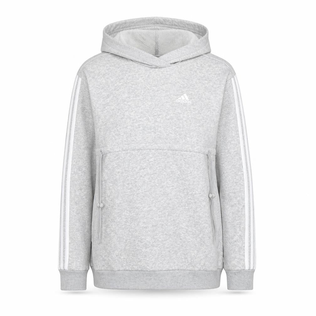 Womens UK XS Regular adidas Grey Pullover Hoodie