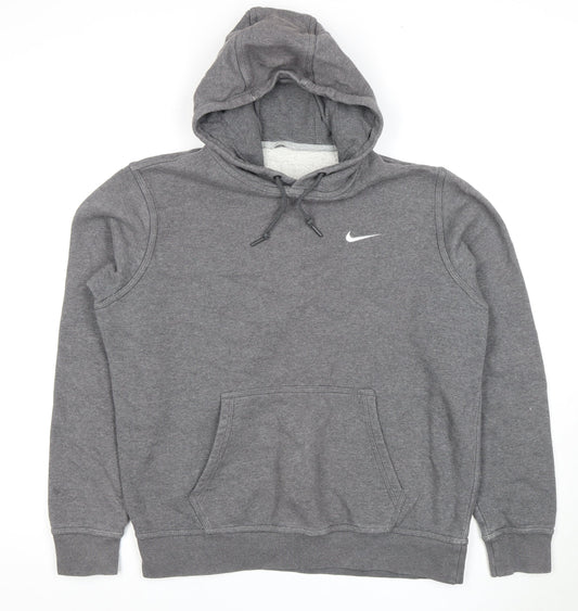 Nike Men's Grey Pullover Hoodie Size L