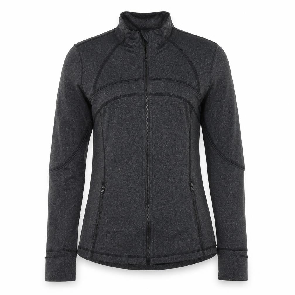 SPORTFX Women’s Black Slim Fit Full Zip Sweatshirt