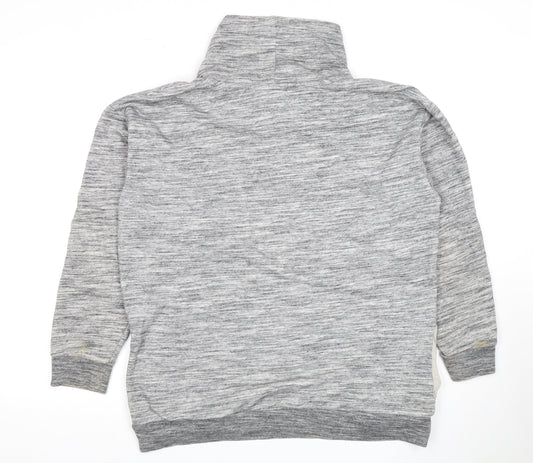 Victoria's Secret Women Grey M Logo Hooded Sweatshirt