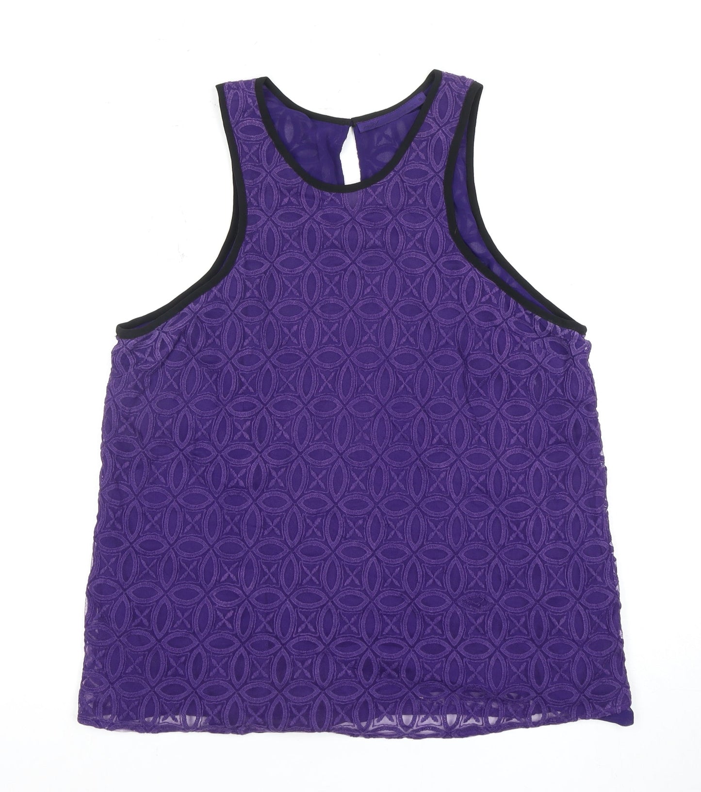 Next Women's Purple Lace Camisole Tank, Size 18