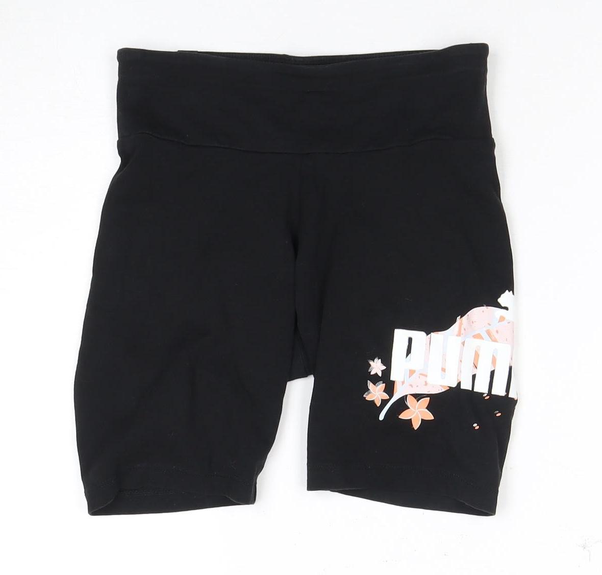 Puma Women's Black XS Biker Shorts for Gym