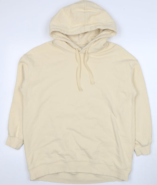 H&M Women Beige Pullover Hoodie Size S