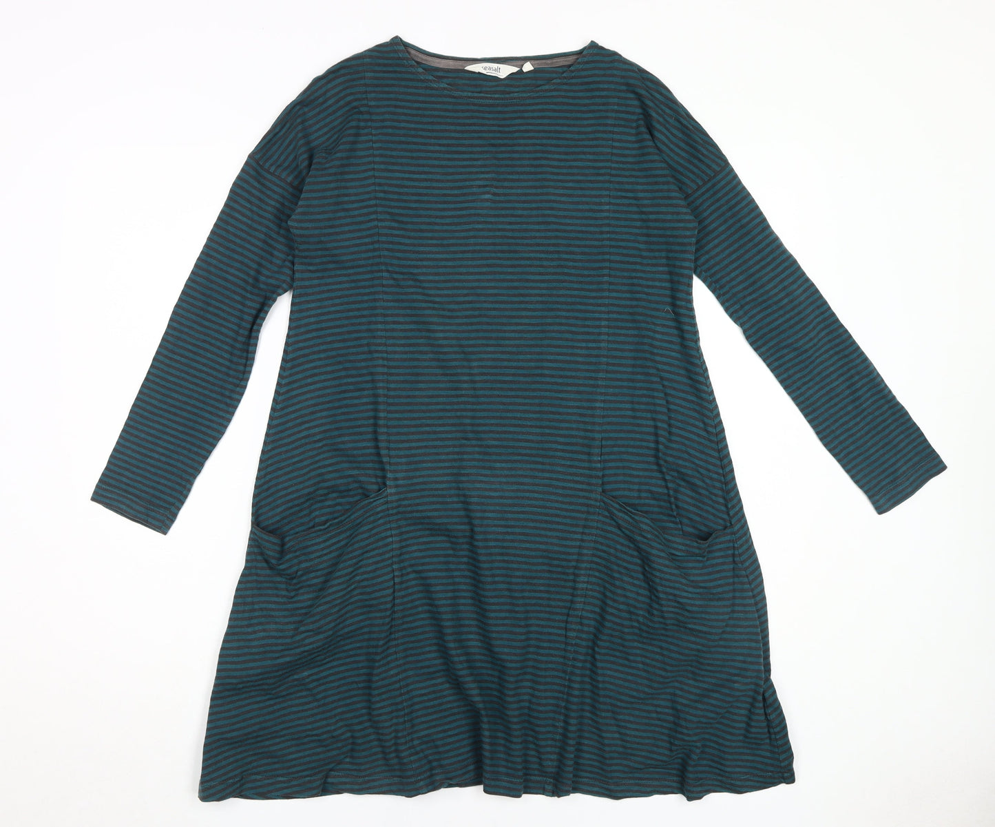 Seasalt Women's Multicoloured Striped Swing Dress, Size 8, Casual