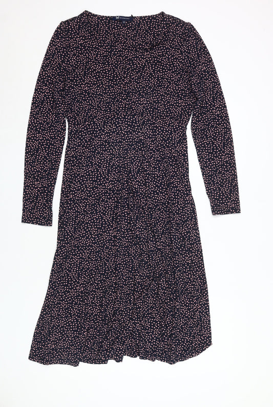 Crew Clothing Women's Heart Print Jersey Shift Dress Multicoloured 12