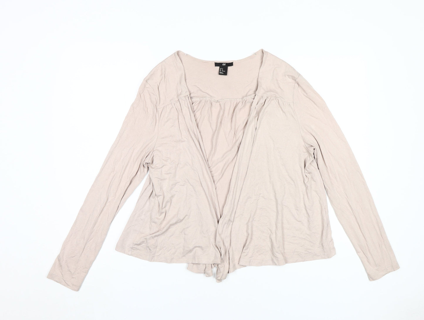 H&M Women's Beige Cardigan Size 12
