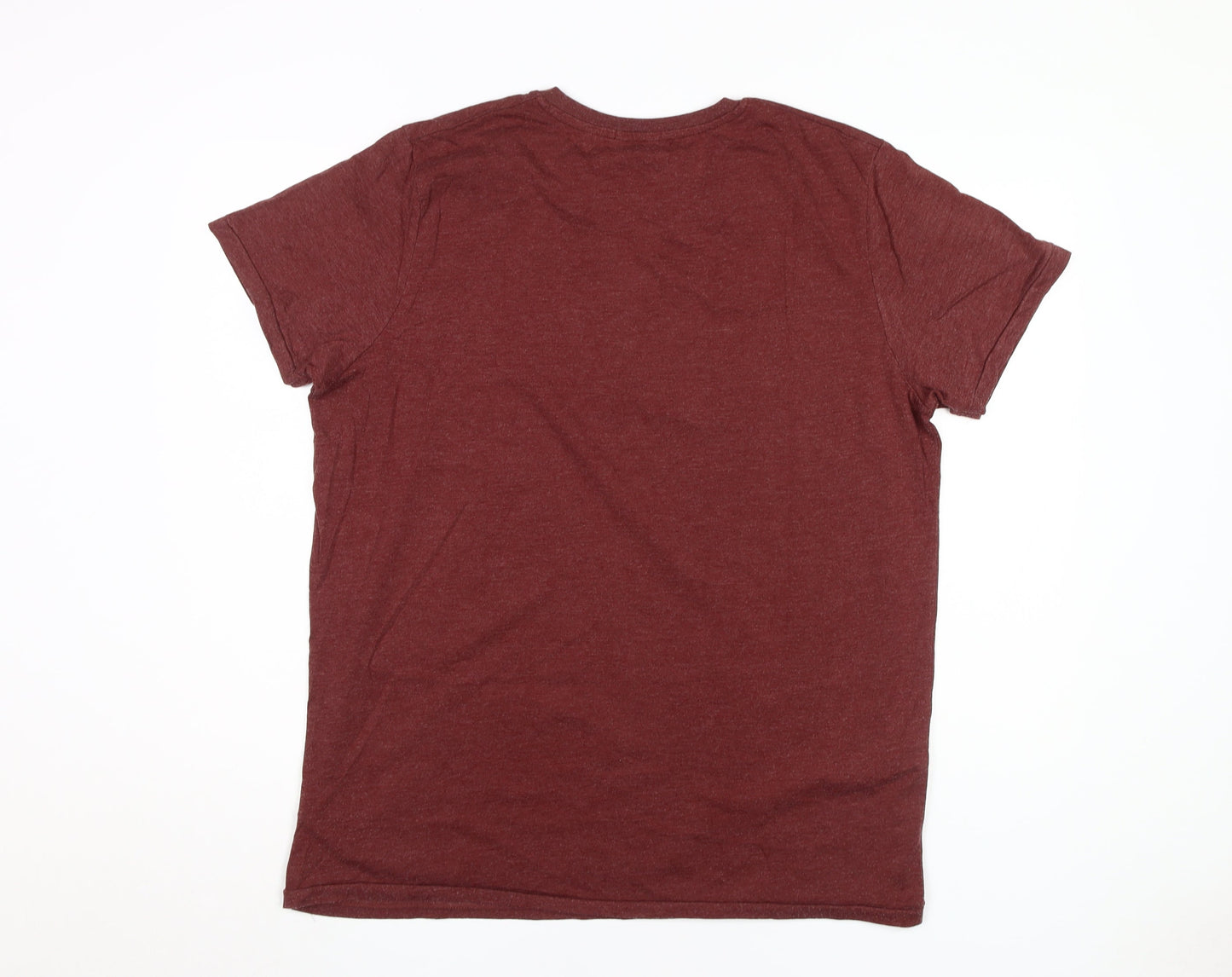 Jack & Jones Men's Red Graphic T-Shirt 2XL