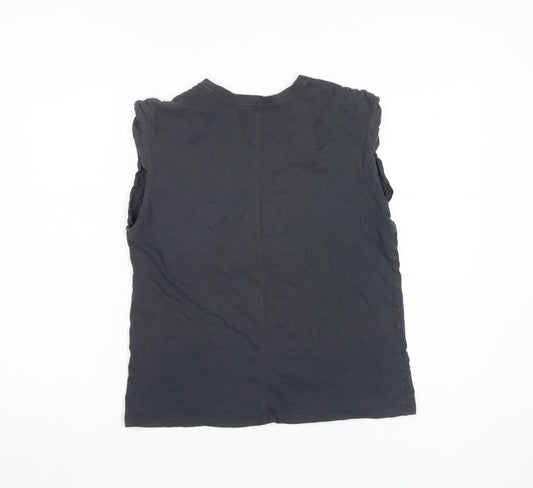 Abercrombie & Fitch Women's Black Sleeveless T-Shirt S
