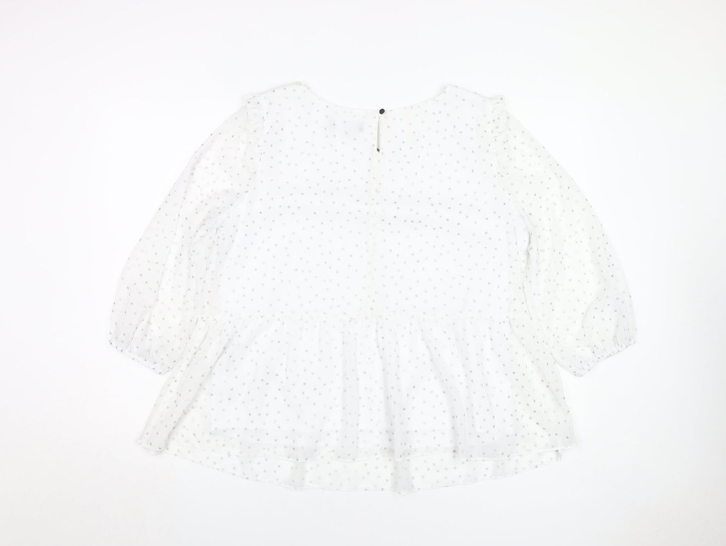 Dorothy Perkins Women's White Tunic Blouse, Size 16