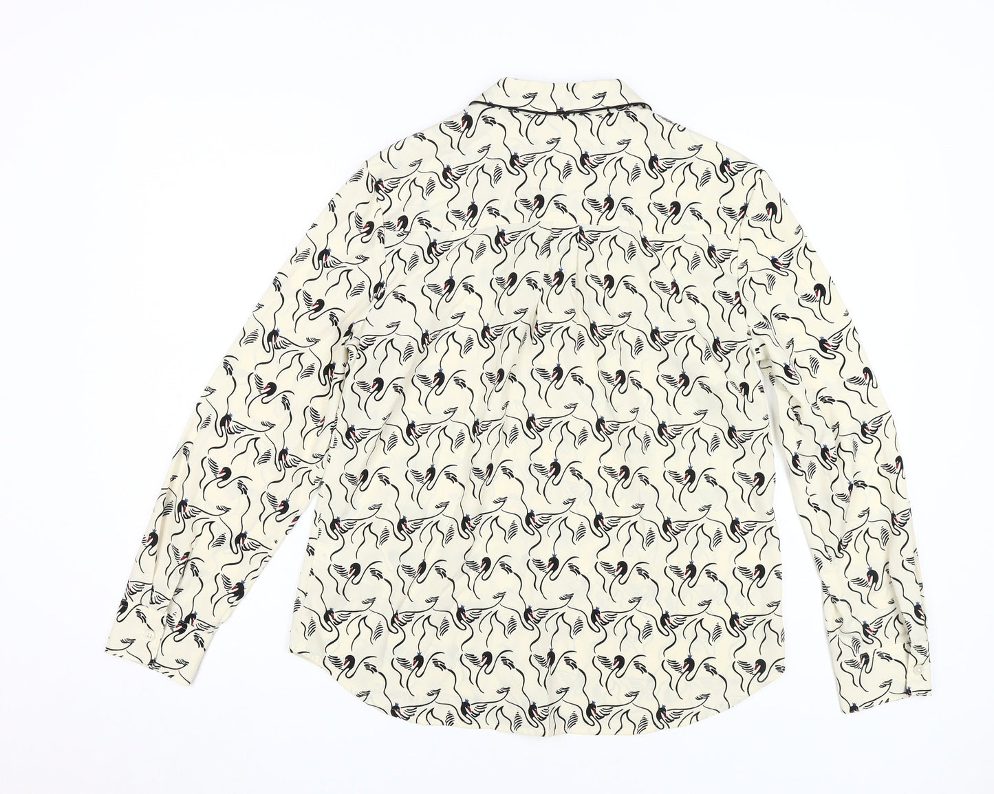 Next Women's Ivory Animal Print Button-Up Shirt