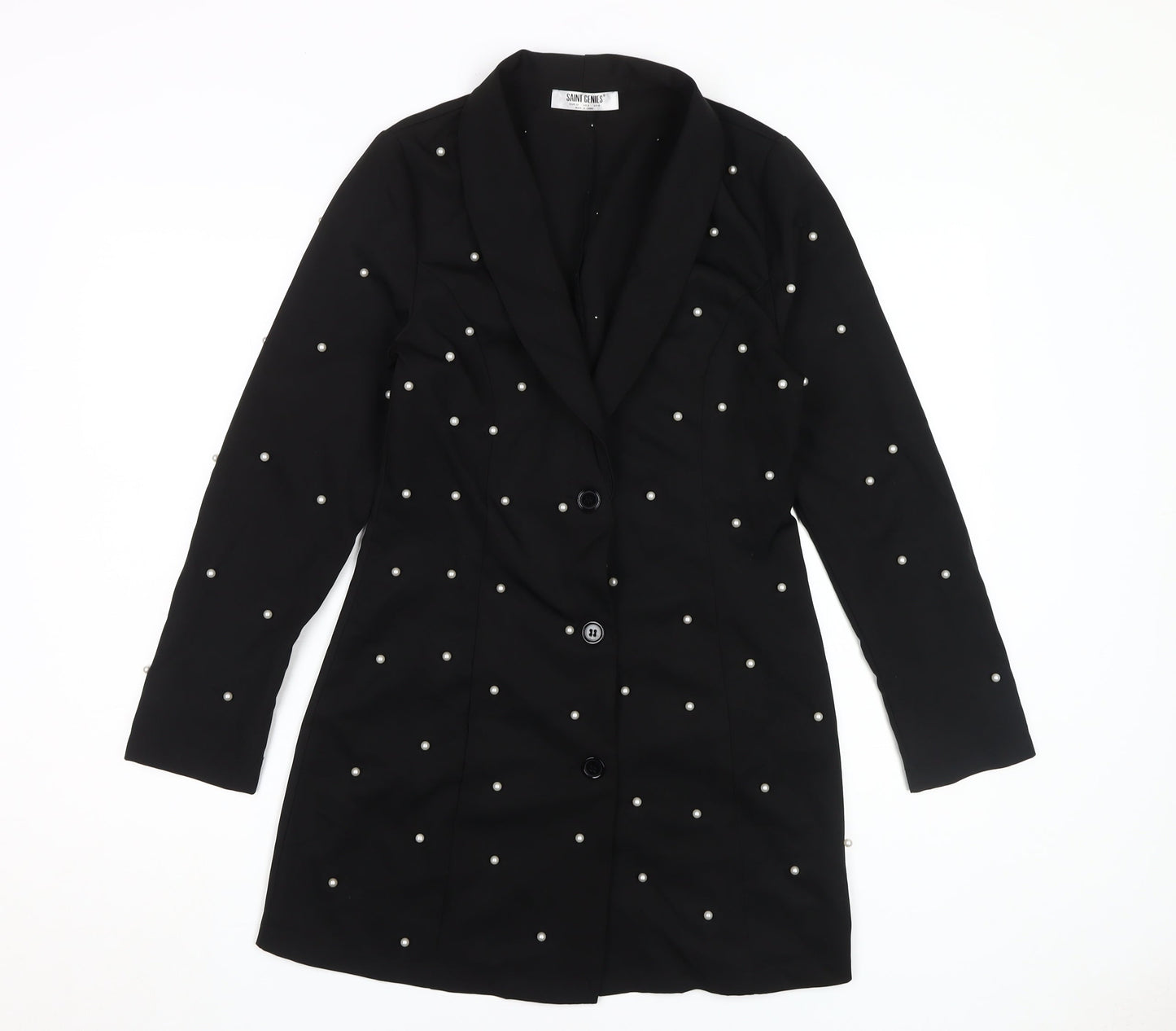Saint Genies Women’s Black Jacket Dress Size 8