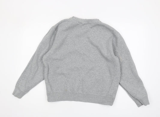 Nike Grey Unisex Sweatshirt, S - Casual Pullover Crew