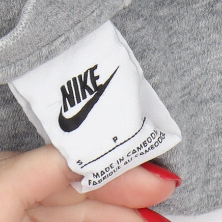 Nike Grey Unisex Sweatshirt, S - Casual Pullover Crew
