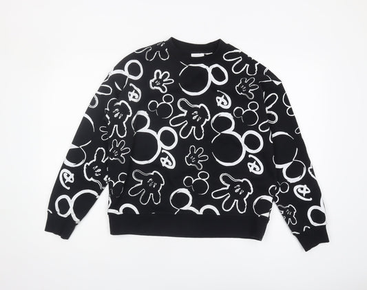 Disney Women's Black XS Pullover Sweatshirt