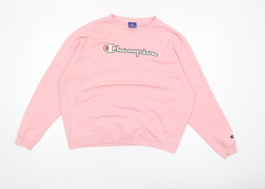 Champion Pink Teens 2XL Pullover Sweatshirt