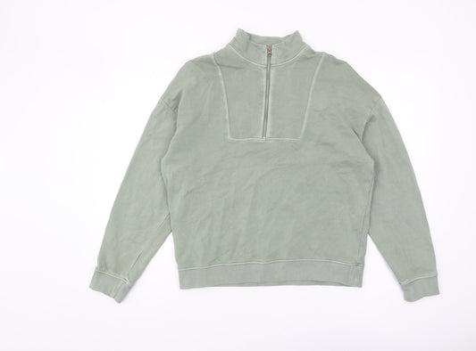 Marks and Spencer Women's Green Pullover Sweatshirt