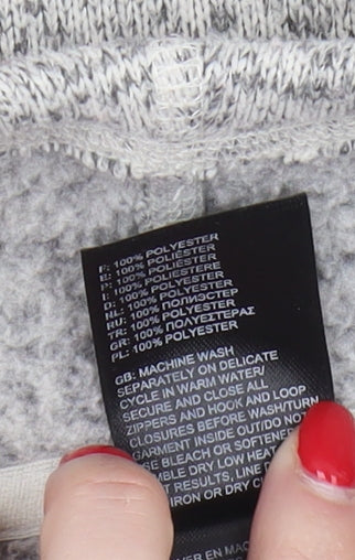 The North Face Women's Grey Full Zip Sweatshirt Size S