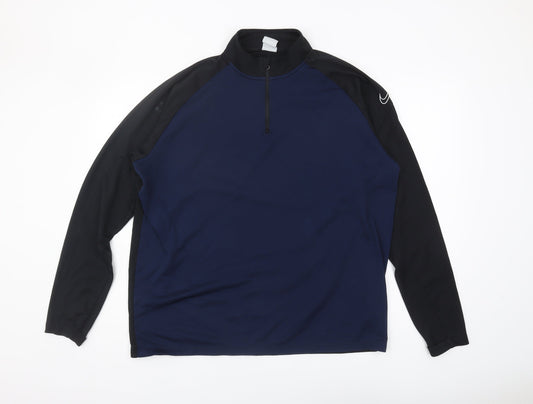 Nike Men's XL Blue & Black Dri-Fit Sweatshirt