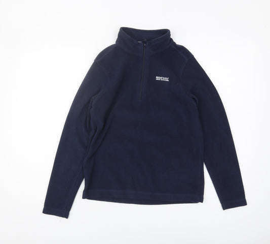 Regatta Boys Blue Fleece 1/4 Zip Sweatshirt Size 13 Years