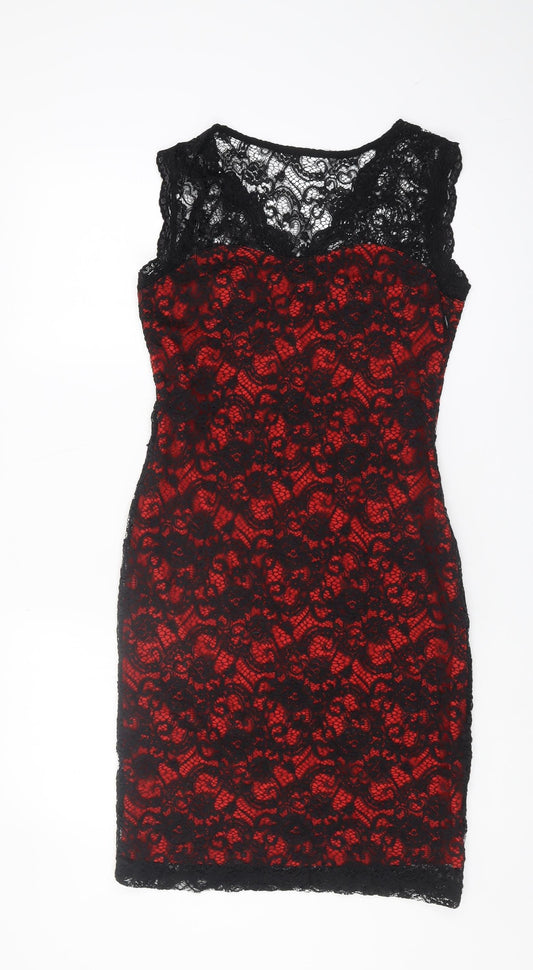 Joe Browns Red Bodycon Dress, Size 10, Women's Stylish