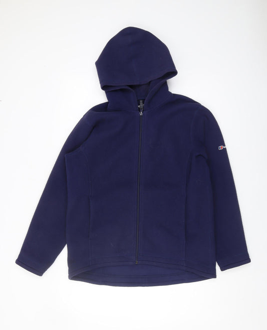 Berghaus Women's Blue Fleece Hooded Jacket Size 10