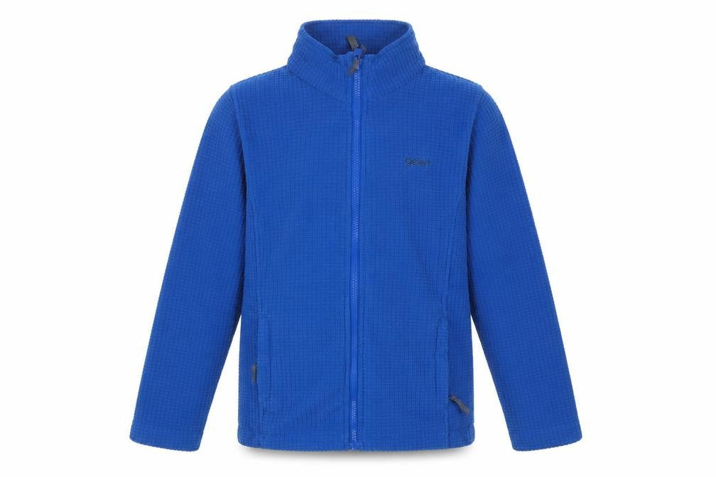 Front view of Gelert boys’ blue jacket, 13 years, casual full zip