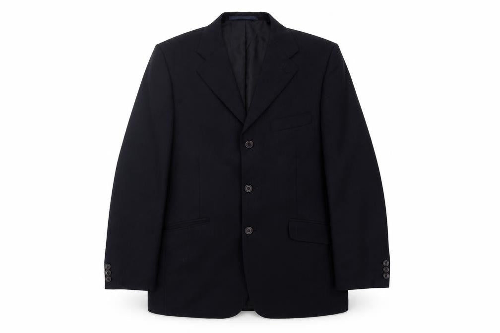 Mens 38 Chest Regular Jeff Banks Blue Three-Button Blazer
