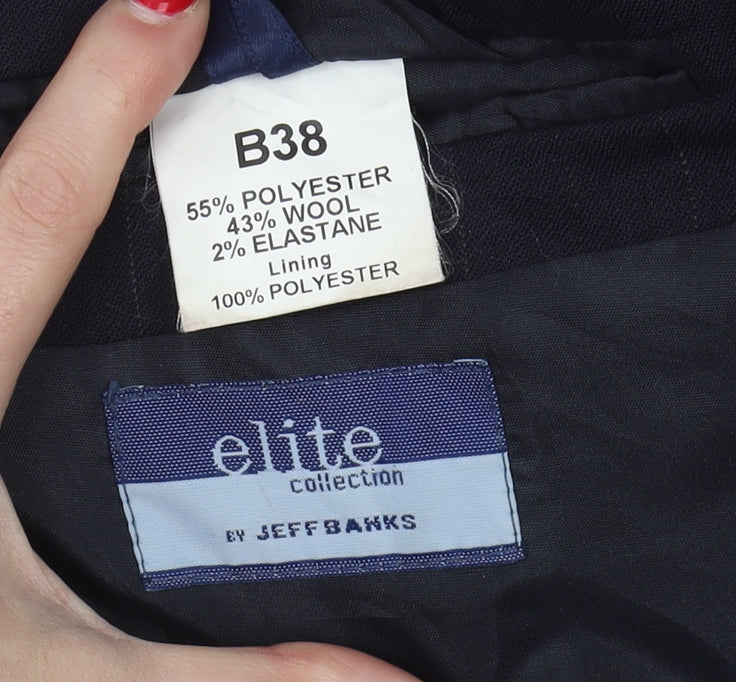 Jeff Banks Men's Blue Blazer 38 Jacket Business Formal
