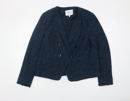 L.K. Bennett Women's Blue Blazer Size 14