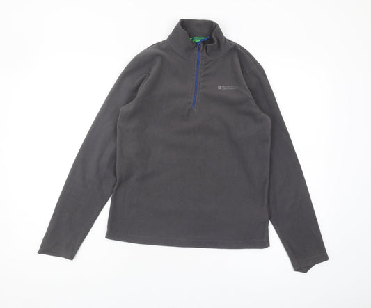 Mountain Warehouse Boys Grey Fleece Sweatshirt, Size 11-12, 1/2 Zip
