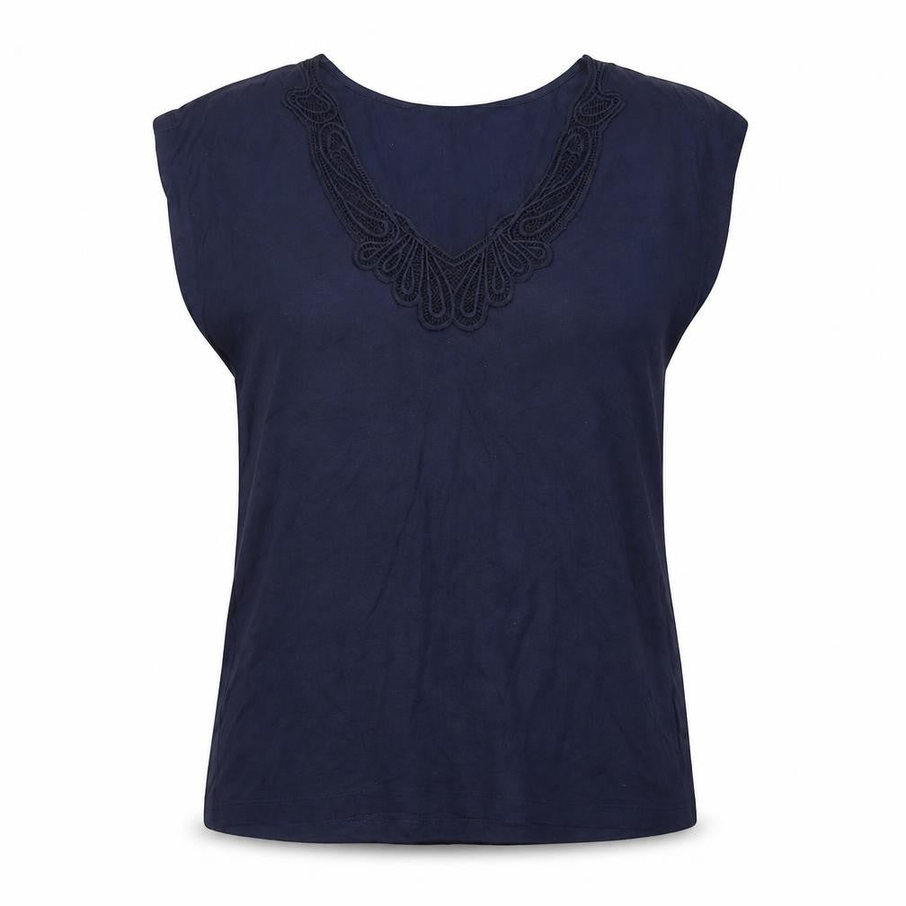 Womens UK Size L Banana Republic Blue Rayon Blend Blouse