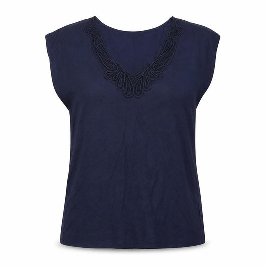 Womens UK Size L Banana Republic Blue Rayon Blend Blouse