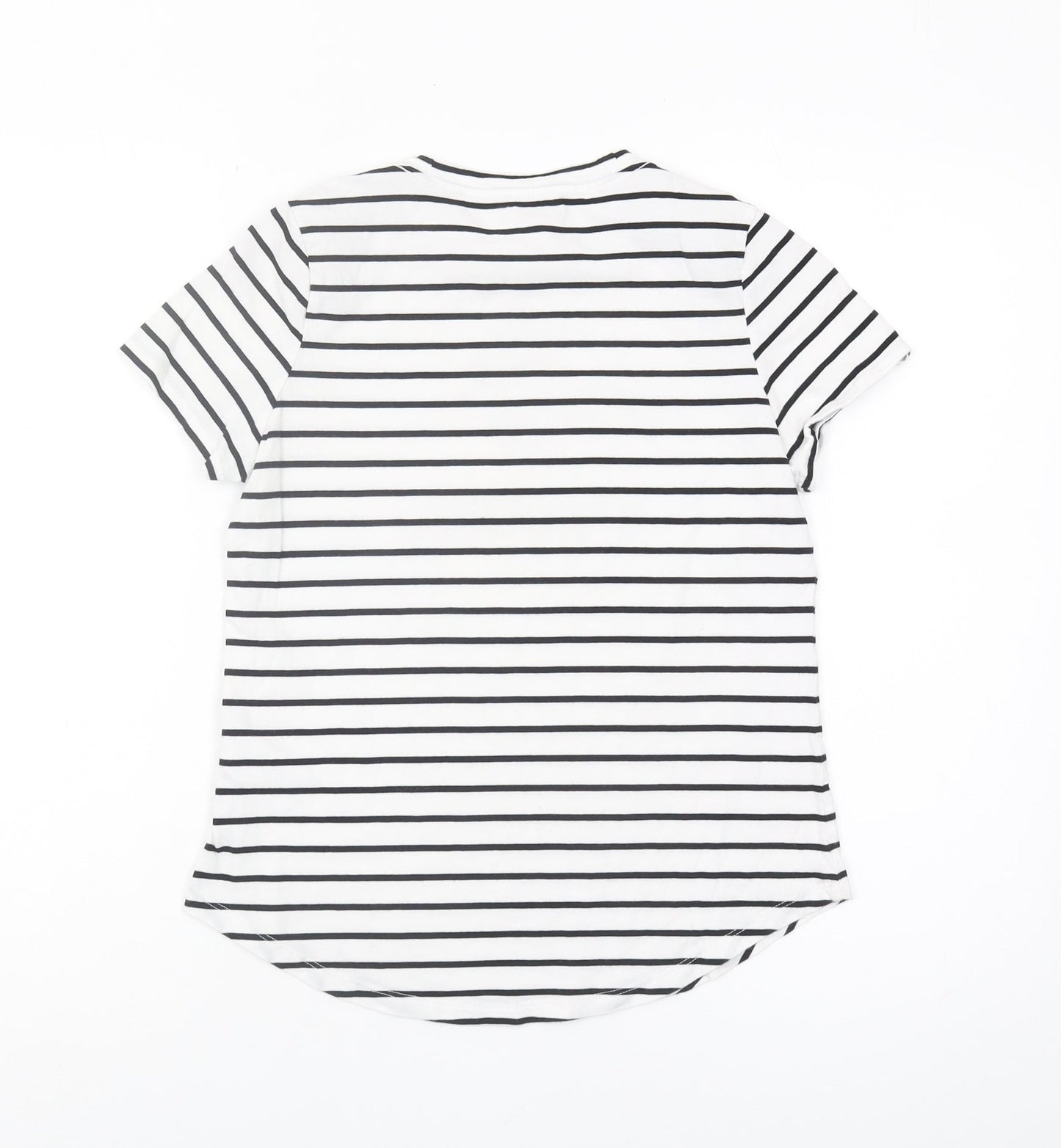 Banana Republic Womens 2XS Petite Striped Crew Neck T-Shirt