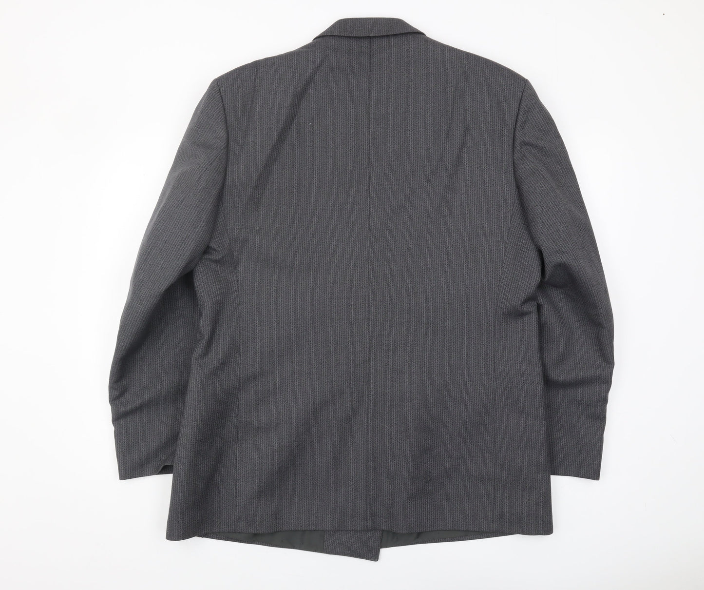 Centaur Men’s Grey Double-Breasted Wool Blazer 44R