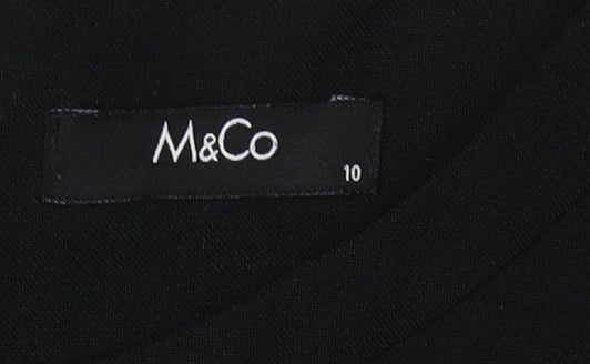 M&Co Women's Black Sleeveless Dress - Size 10