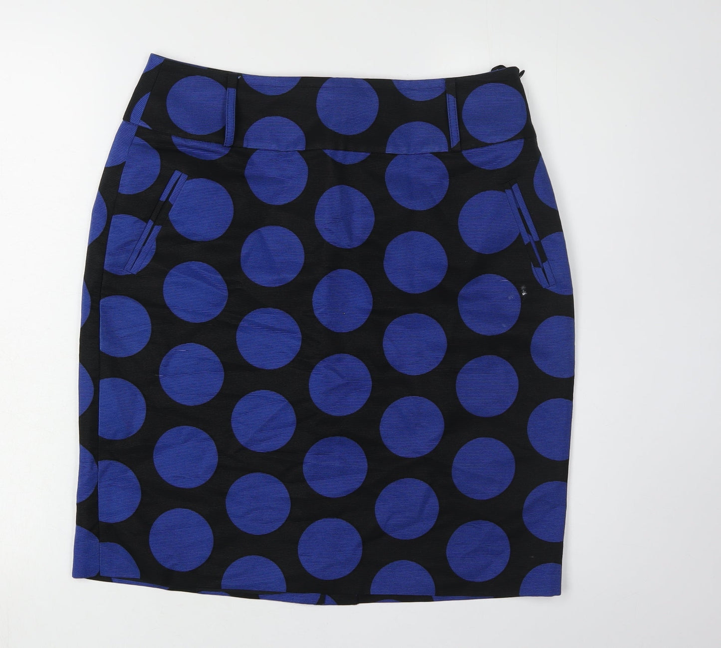 Hobbs Women's Blue Polka Dot Pencil Skirt Size 12
