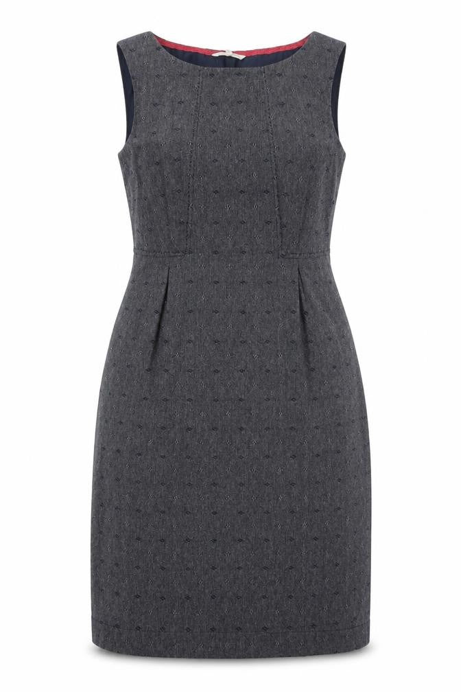 White Stuff Women's Grey Sheath Dress Size 14