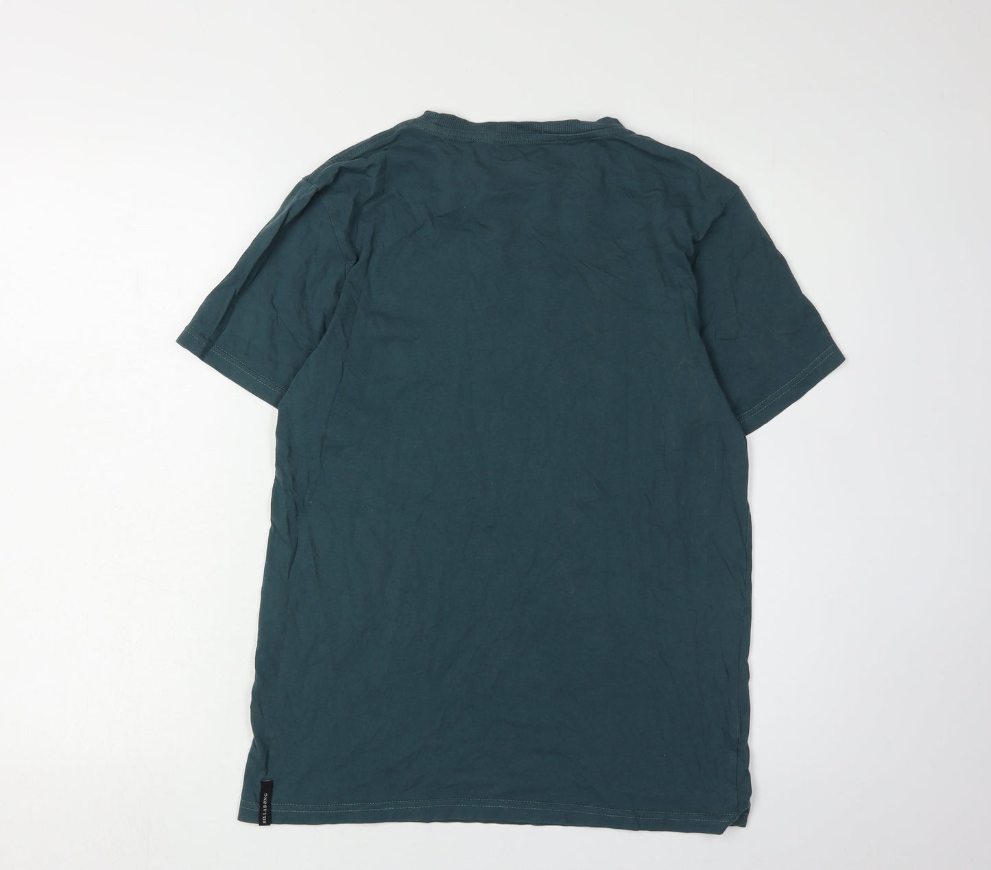 Billabong Men's Green Graphic Print T-Shirt Size 16