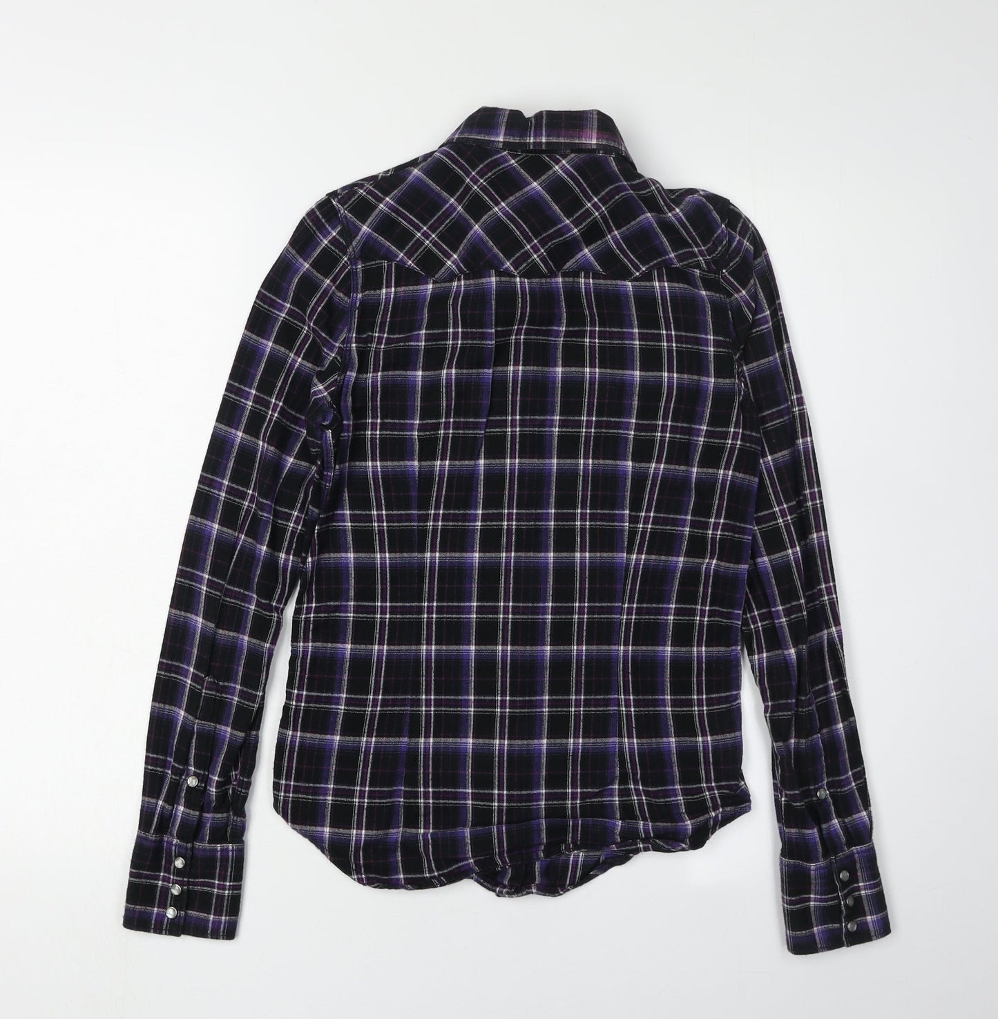 Womens UK Size XS Wrangler Multicoloured 100% Cotton Button-Up