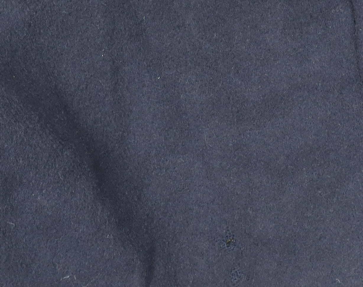 Jaeger Men's Black Wool Overcoat Size 16