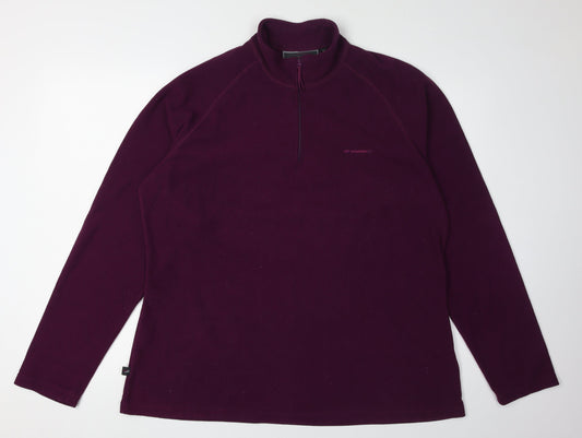 Mountain Life Women's Purple Fleece Pullover Sweatshirt