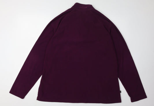 Mountain Life Women's Purple Fleece Pullover Sweatshirt