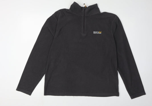 Regatta Men's Black Fleece Pullover Sweatshirt M