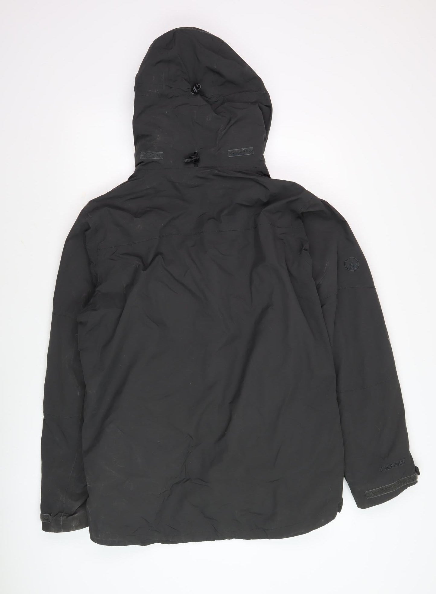 North Ridge Men's Black Hooded Parka Jacket M