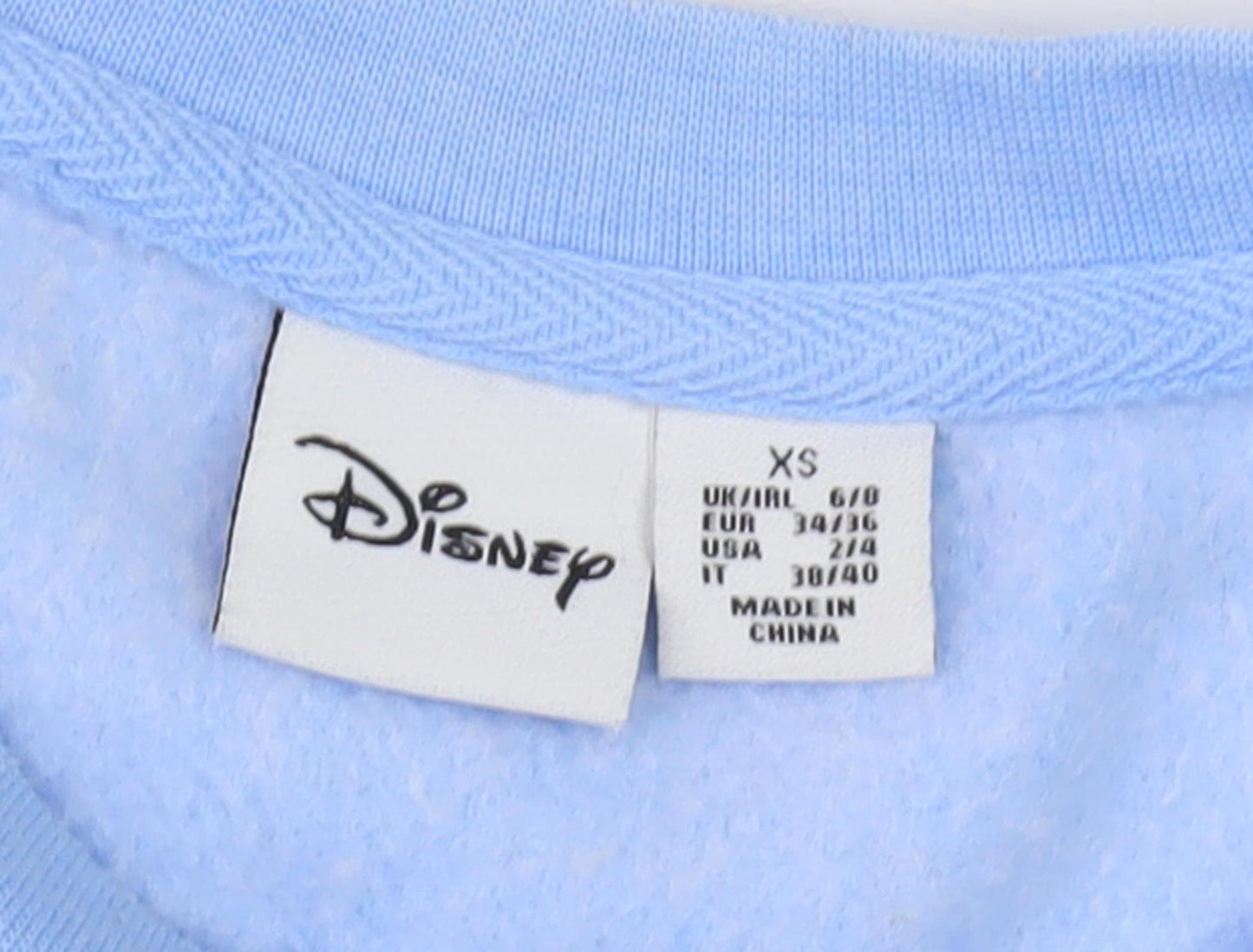 Disney Women's Blue XS Pullover Mickey Mouse Sweatshirt
